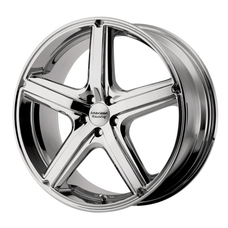 American racing ar88377512240 maverick wheel 17" x 7.5" chrome 5x4.5