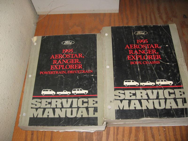 1995 ford aerostar ranger explorer factory shop service manual set of 2