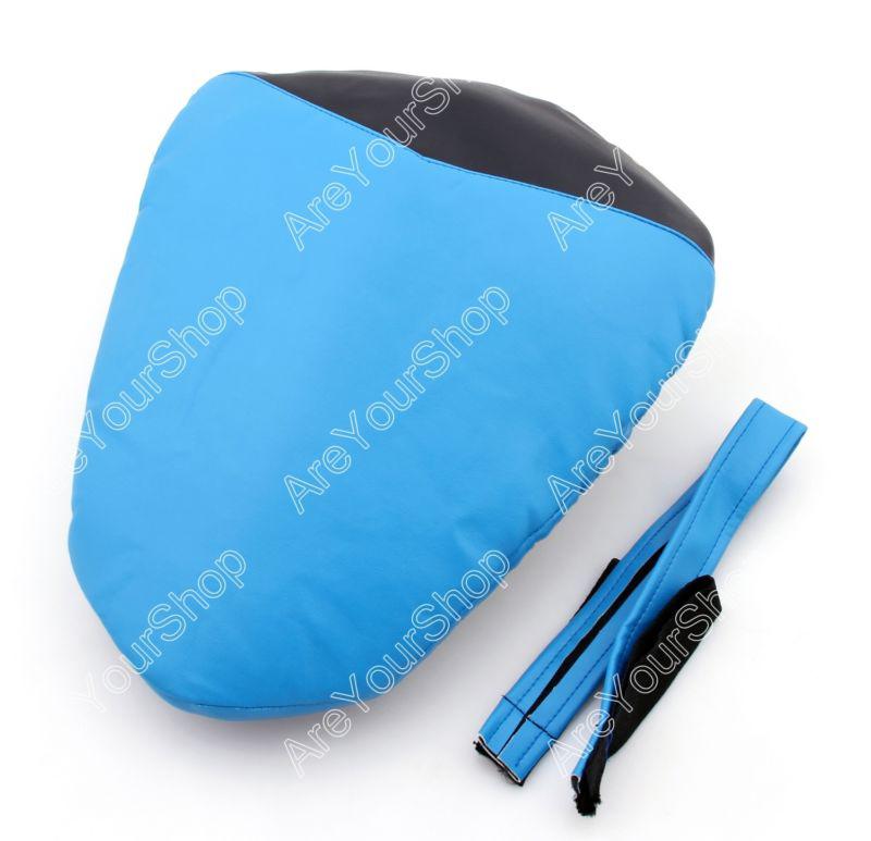 Passenger rear pu leather seat cowl cover pillon yamaha yzf r1 2009-2010 blue