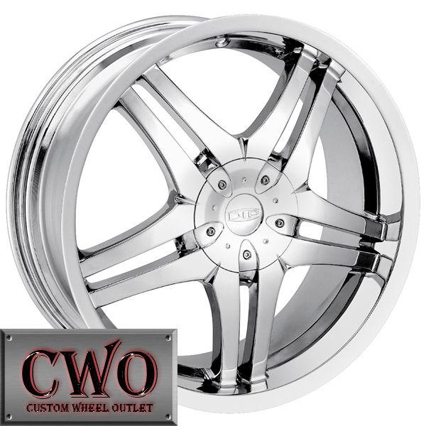 22 chrome dip dagger wheels rims 5x127/6x127 5 lug jeep envoy grand cherokee