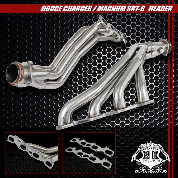 Racing ss manifold long tube header/exhaust chrysler/dodge 300 srt8 6.1 v8 hemi