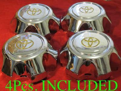 4pcs 92 93 94 95-98toyota land cruiser fj80 center alloy wheel hub caps chrome