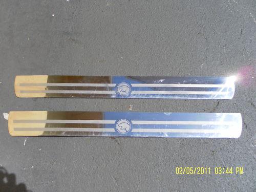 1998-2002 mercury cougar doors sill plates chrome doorstep trim with logo