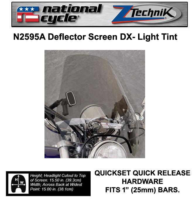 Kawasaki zr750 zephyr 1990-96  national cycle deflector screen dx n2595