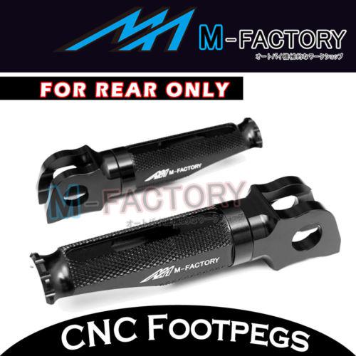 Black 100% cnc passenger foot pegs honda cb1000r 08-13 09 10 11 12