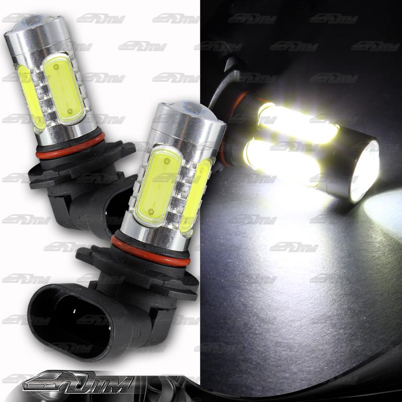 1x pair buick chevy acura bmw 9005 hb3 11 watt 9 led white projector bulbs