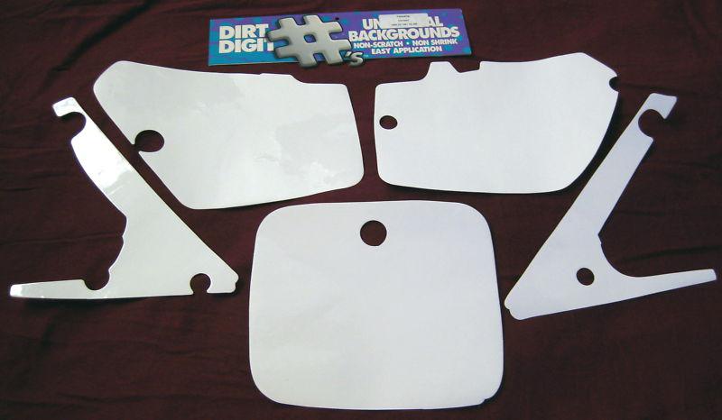 Dirt digits number plate backgrounds graphics yz125 yz250 yz 125 250 1992 92 whi