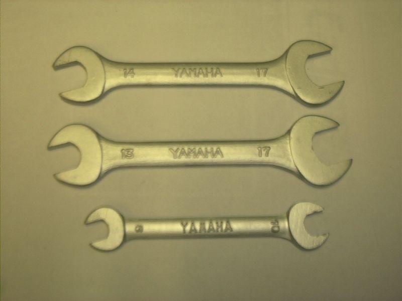 Original vintage yamaha motorcycle tool kit wrenches, 9mm,10mm13mm,14mm and 17mm