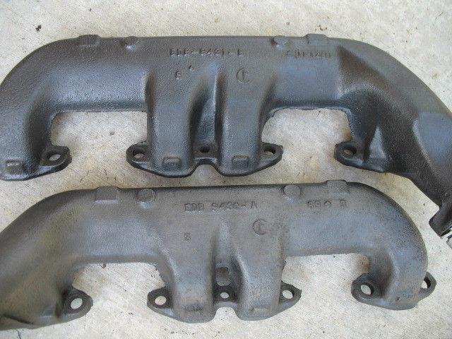 Ford 312 292 thunderbird exhaust manifolds y block fairlane 1955 1956 1957 1958