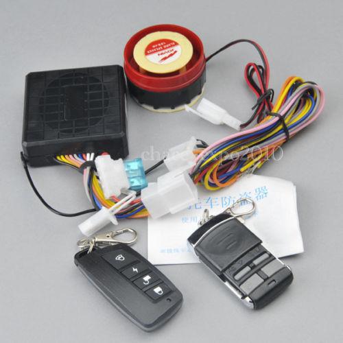 Motorcycle security vibration sensor alarm system anti-theft remote controller