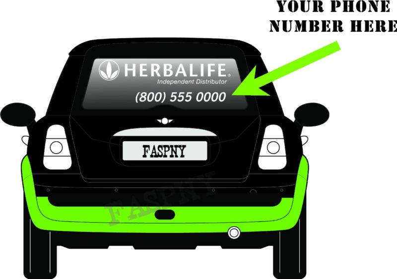 Herbalife rear window decal sticker