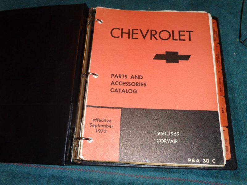 1960-1969 chevrolet corvair parts catalog / orig. 61 62 63 64 65 66 67 68 book