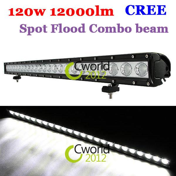 39inch 120w flood spot combo cree led work light offroad lamp jeep boat 4wd suv