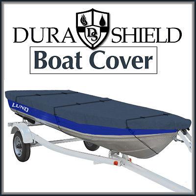 Boat cover 14' - 16' for aluminum fishing boats - trailerable with straps