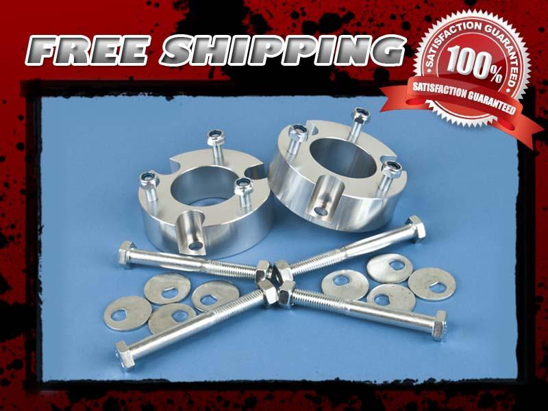 Silver aluminum coil spacer lift kit front 3" camber kit 2wd 4wd 4x2 4x4