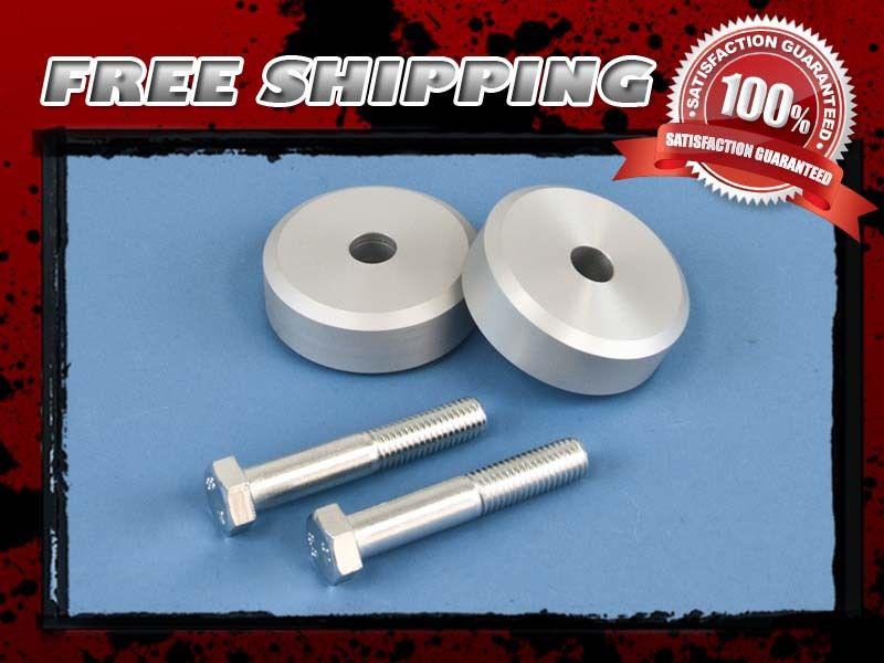 Silver aluminum lift kit front 1" coil spacer block 4x4 4wd