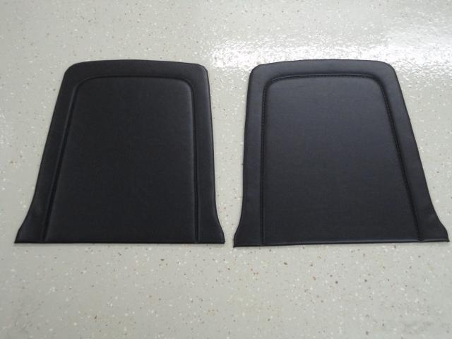 1967 ford mustang black seat back panels new