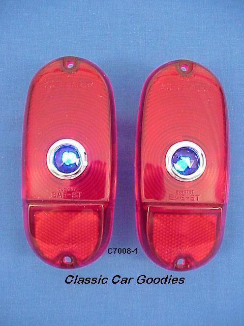 1956-1959 chevy panel truck blue dot lenses 1957 1958