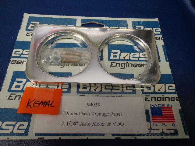 94023 billet aluminum under dash 2- gauge panel boese eng.