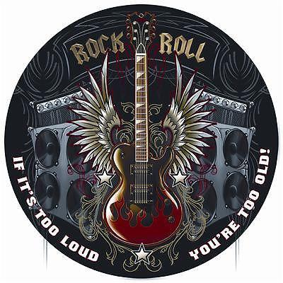 Ghh sign round if it's too loud you're too old rock and roll 14" diameter each