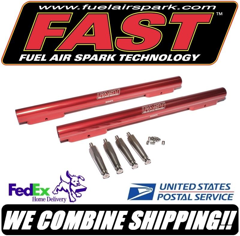 Fast bbc chevy fuel rail kit for f.a.s.t. 454 502 efi intake manifold #30454