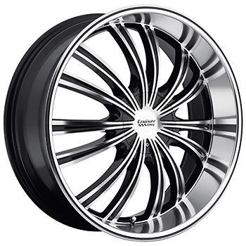 17x7.5 machined black cruiser alloy shadow wheels 5x4.25 5x4.5 +38 land rover