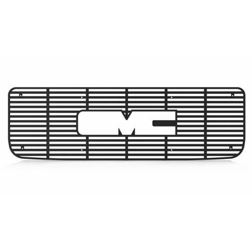 Gmc yukon 94-98 horizontal billet black powdercoat grill insert trim cover