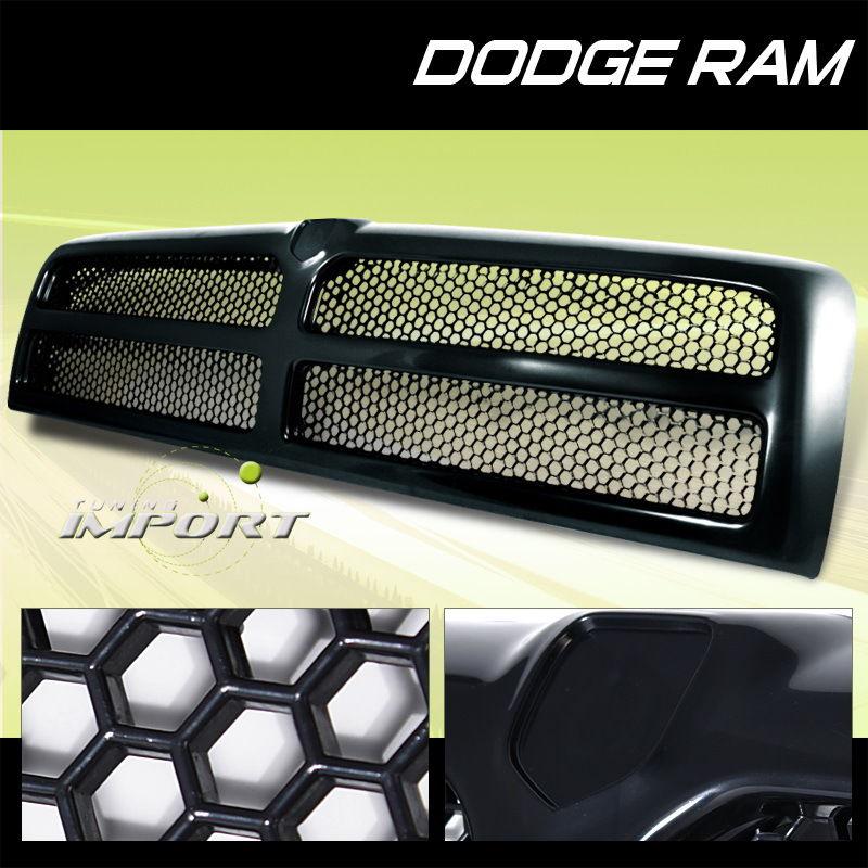 94-01 dodge ram pick up/truck 2500/3500 replacement black front grille grill 