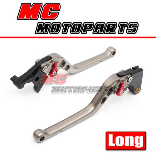 Titanium long red adj brake clutch levers ducati s4rs 2006 2007 2008