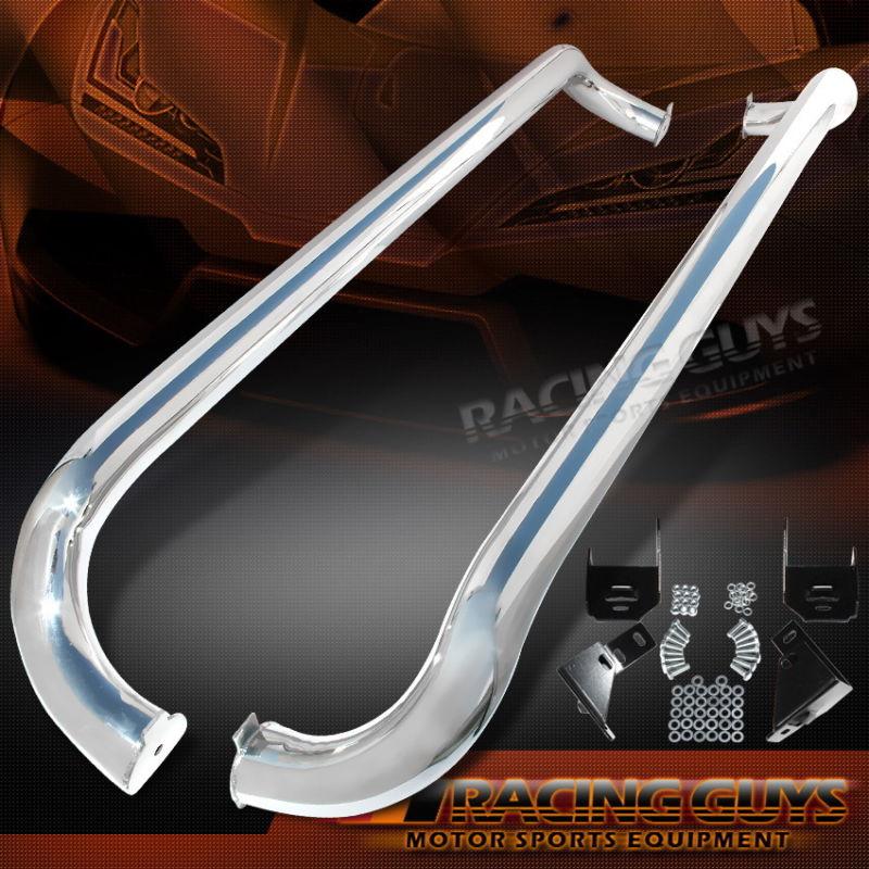 98-05 benz ml320 suv stainles steel nerf running boards pair side step bar rail