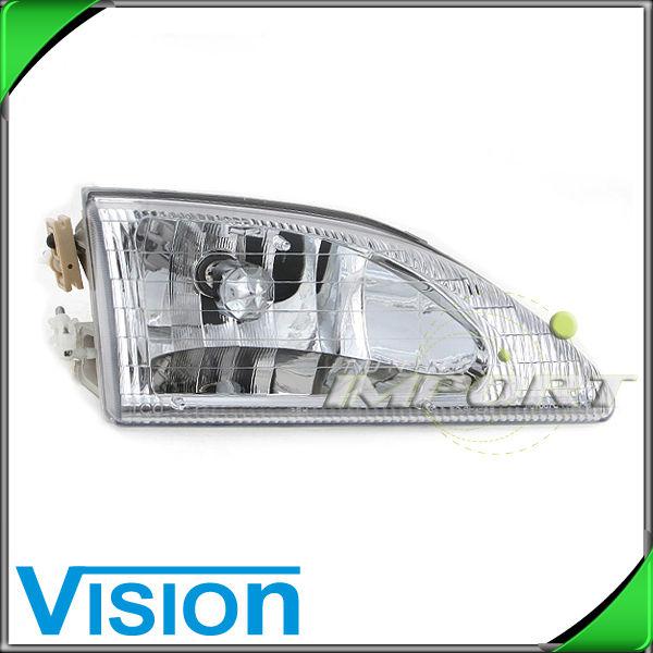 Passenger right side headlight lamp assembly replacement 1994-1998 ford mustang