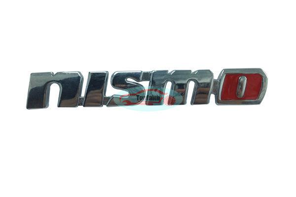 Metal silver side rear back emblem badge 3d sticker for nismo 