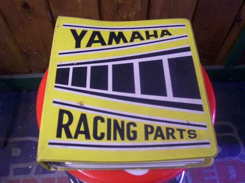 Vintage 1973 yamaha racing parts dealer binder xs mx champion rd