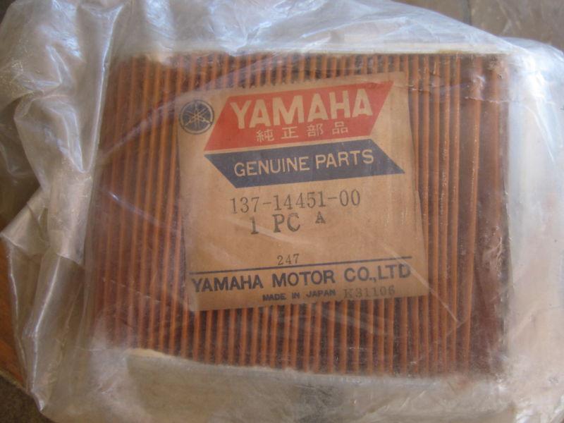 Vintage yamaha 1966 ya6 santa barbara nos oem air filter vjmc cafe ahrma bobber