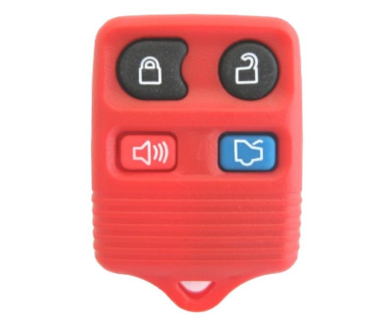   new red ford 4 button keyless entry key remote fob clicker transmitter beeper 