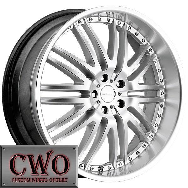 22 silver menzari m-sport wheels rims 5x120 5 lug bmw 5 6 7 8 series s10 blazer