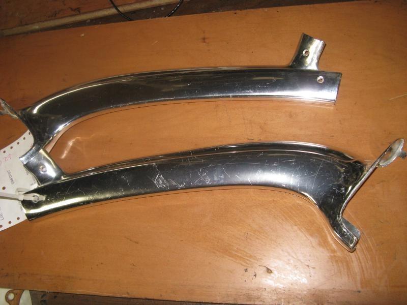 62 cadillac interior a pillar trim chrome set pair left right driver passenger