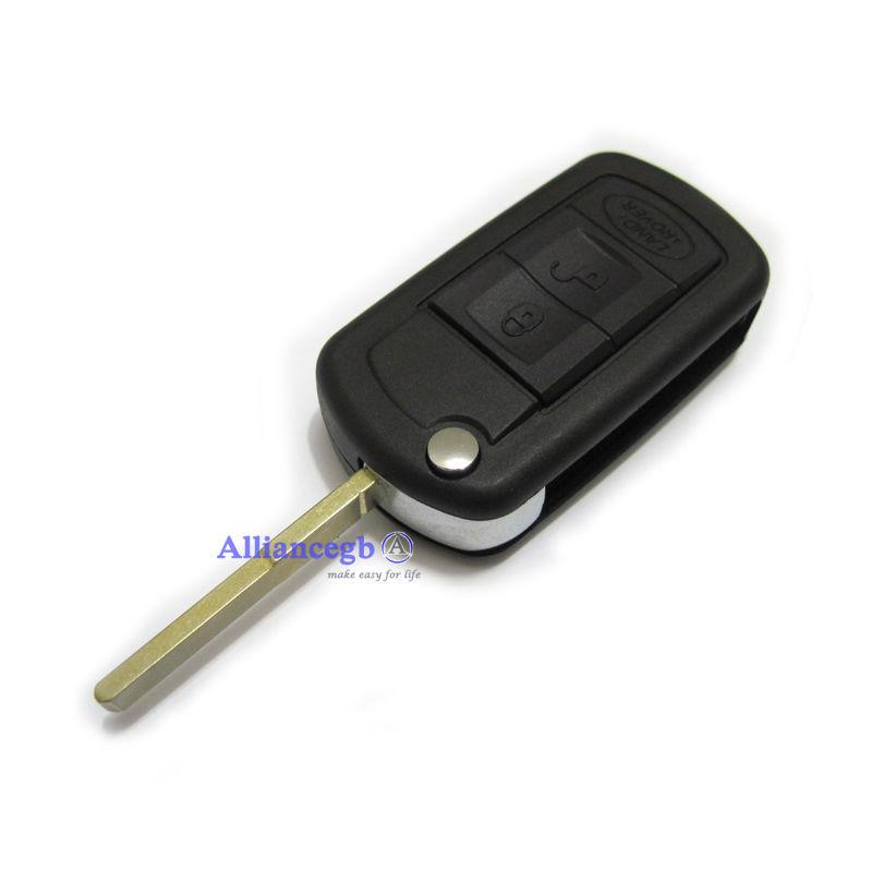 Flip key case shell for land rover range rover sport lr3 discovery fob 3 buttons