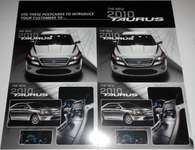 2010 ford taurus postcards brochure