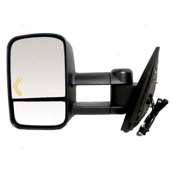 New drivers power tow mirror glass housing heated heated 13 silverado sierra