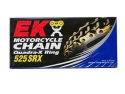 Ek 525 srx gold 120 links motorcycle drive chain x-ring o-ring x o ring oring