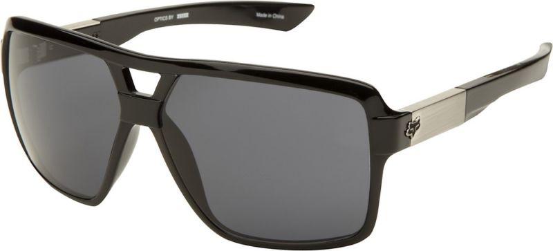 Fox the clarify sunglasses polished black frame grey motocross 2013