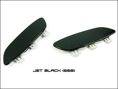 Jet black 668 painted front bumper side reflector covers - bmw e90 e92 e93 m3