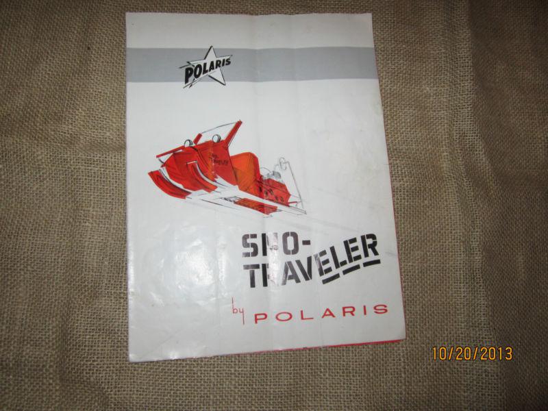 Vintage 1963 64 65 k & om series polaris snowmobile sno-traveler sales brochure 