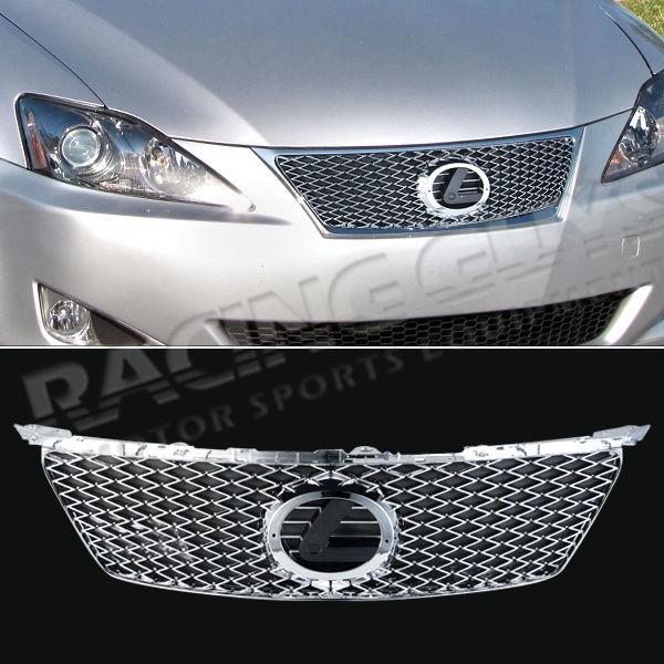 Gse20 chrome mesh sport style grille grill new kit 2006-2008 lexus is250 is350