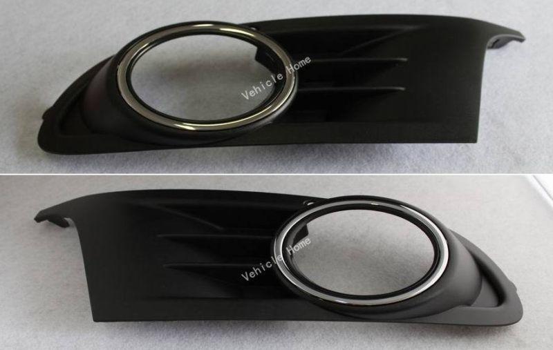 Oem 2 pcs pair chrome fog light grille fit for vw volkswagen golf mk6 2007-2013