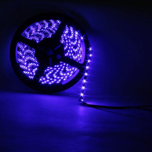 New 5m 12v  3528 300 led smd  flexible lamp waterproof car soft light strip blue