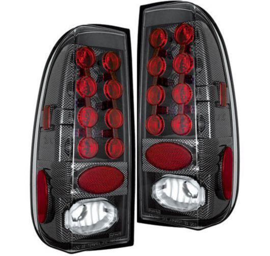 Ipcw set of 2 tail light lamp new clear red lens f350 truck ledt501cf