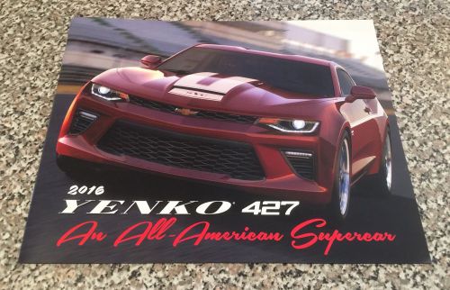 2016 yenko/sc 427 700hp limited edition chevrolet camaro 8 page brochure copo