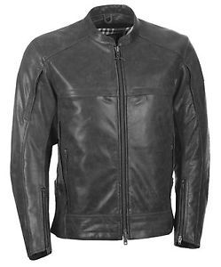 Men&#039;s armored leather coat riding jacket with ccw pistol pocket sm-4x gun metal